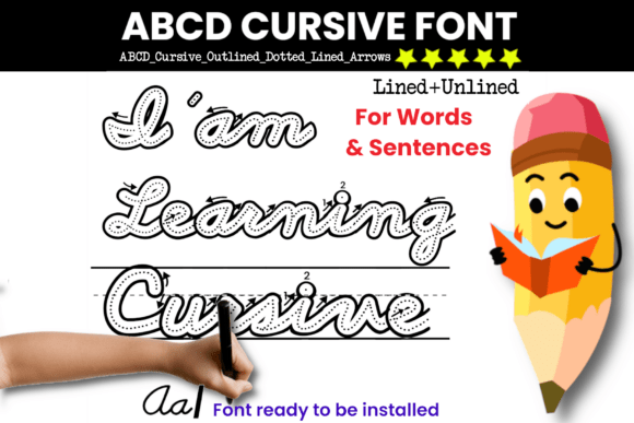 Abcd Cursive: The Script Font for Handmade Labels