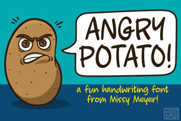 Angry Potato: A Handwritten Font with Grown-Up Fun for Branding