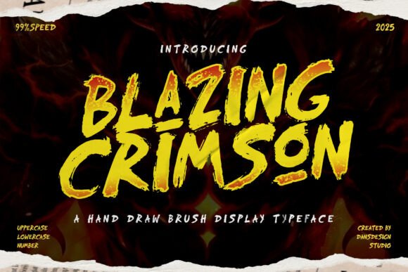 Blazing Crimson: A Typeface for High-Impact Campaigns