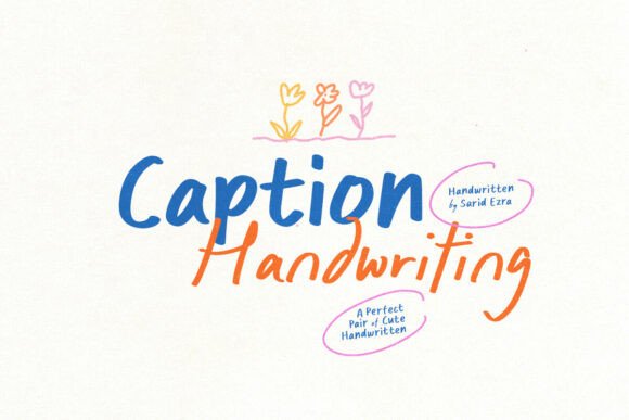 Caption Handwriting: A Handwritten Typeface for Web Design