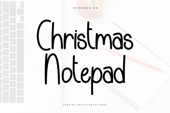 Christmas Notepad: A Heartfelt Script Font for Creative Campaigns