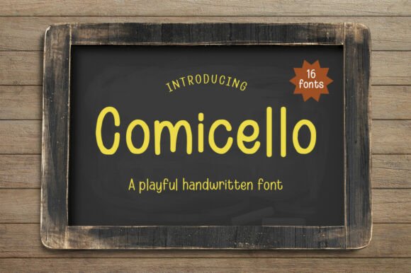Comicello Regular: A Handwritten Font for Digital Design