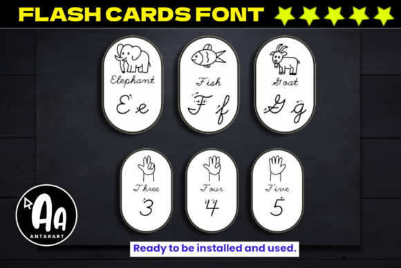 Cursive Handwriting Flashcards: The Perfect Script Font for Makers