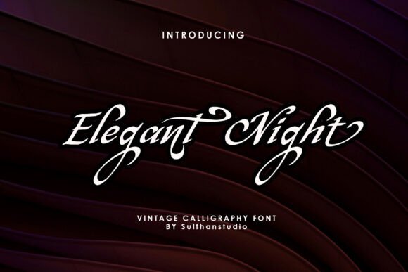 Elegant Night Calligraphy Font for Digital Designers
