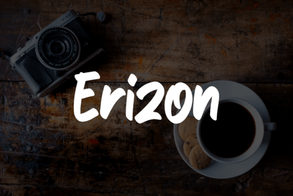 Erizon: A Modern Script Font for Elegant Branding