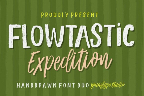 Flowtastic Expedition: A Playful Font Duo That Makes Small Brands Shine