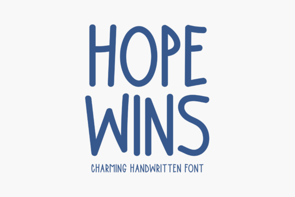 Hope Wins: A Handwritten Font for Editorial Designers