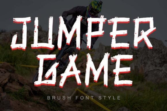 Jumper Game: A Brush Font That Elevates Campaign Visuals