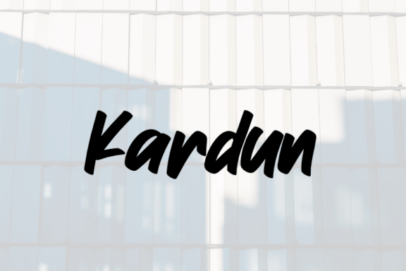 Kardun: A Script Font That Elevates Editorial Design
