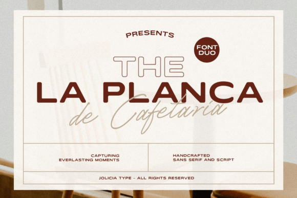 La Planca De Cafetaria: The Perfect Font Duo for Handmade Products