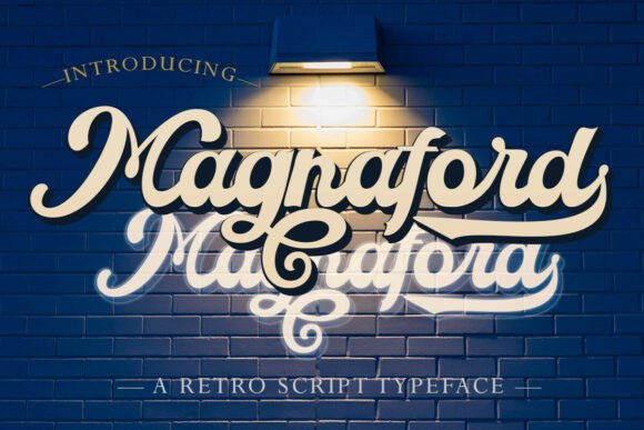 Magnaford: A Bold Script Font for Handmade Product Design