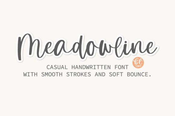Meadowline: A Warm Handwritten Font for Real Business Branding