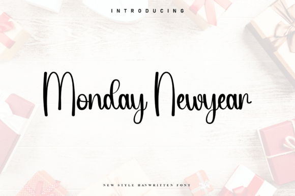 Monday Newyear: A Handwritten Font for Editorial Warmth