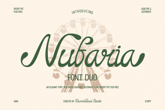 Nufaria: A Font That Feels Like Summer in Your Shop