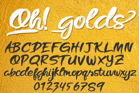 Oh Golds: An Elegant Script Font for Marketing Visuals