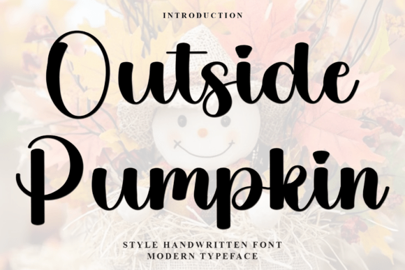 Outside Pumpkin: A Soft Display Font for Branding Projects