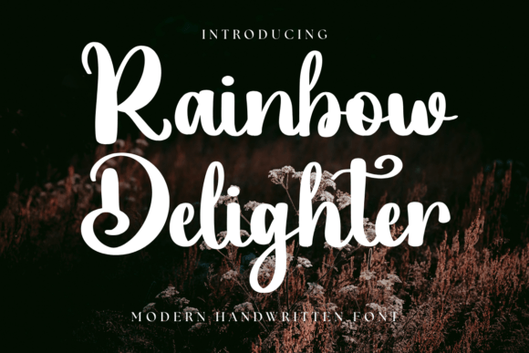 Rainbow Delighter: A Playful Handwritten Font for Makers