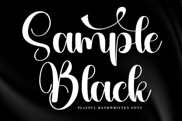 Sample Black: A Handwritten Font That Adds Digital Personality