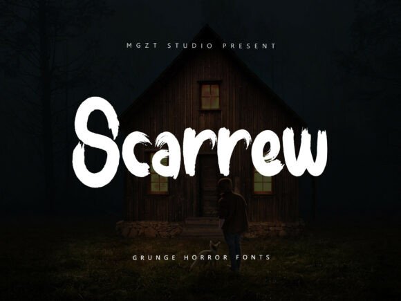 Scarrew: The Spooky-Chic Script Font for Hauntingly Beautiful Crafts