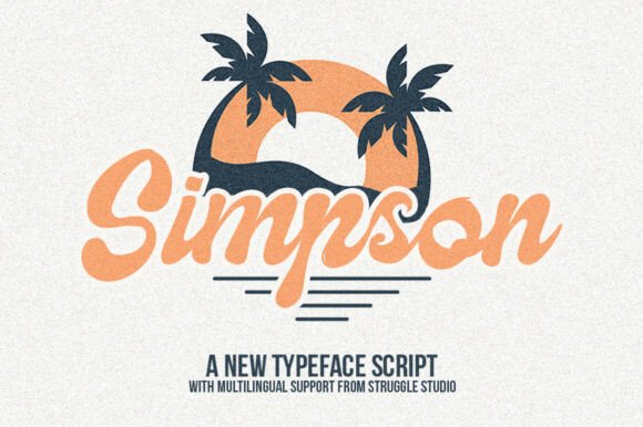 Simpson: A Retro Script Font With Warmth