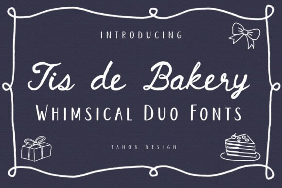 Tis De Bakery: A Playful Font Duo for Branding Projects